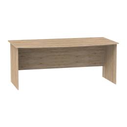 ΓΡΑΦΕΙΟ ΕΡΓΑΣΙΑΣ ANZE PAKOWORLD ΦΥΣΙΚΟ ΜΕΛΑΜΙΝΗΣ 180X93.5X75ΕΚ