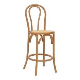 ΣΚΑΜΠΟ ΜΠΑΡ THONET PAKOWORLD ΦΥΣΙΚΟ ΞΥΛΟ ΟΞΙΑΣ-ΕΔΡΑ ΦΥΣΙΚΟ RATTAN 41X50X105ΕΚ