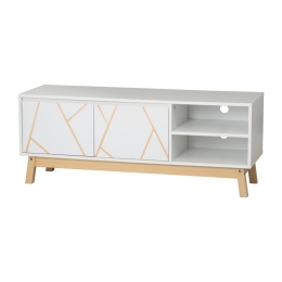 ΕΠΙΠΛΟ ΤΗΛΕΟΡΑΣΗΣ ARIA PAKOWORLD ΛΕΥΚΟ-ΦΥΣΙΚΟ 120X38X47 ΕΚ