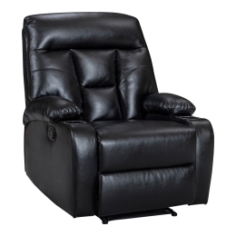 ΠΟΛΥΘΡΟΝΑ RELAX ΜΕ ΜΗΧΑΝΙΣΜΟ MASSAGE TERPSI PAKOWORLD ΜΑΥΡΟ PU 80X94X102ΕΚ