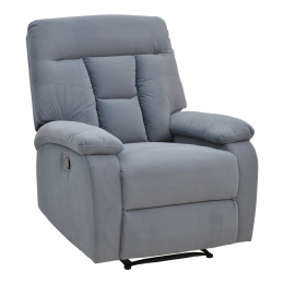 ΠΟΛΥΘΡΟΝΑ RELAX ΜΕ ΜΗΧΑΝΙΣΜΟ MASSAGE TERPSI PAKOWORLD ΓΚΡΙ ΒΕΛΟΥΔΟ 80X94X100ΕΚ