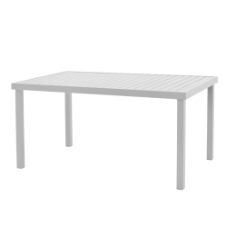 ΤΡΑΠΕΖΙ KLITON  PAKOWORLD ΑΛΟΥΜΙΝΙΟΥ ΛΕΥΚΟ 150X80X74ΕΚ