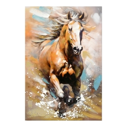 ΠΙΝΑΚΑΣ ΣΕ ΚΑΜΒΑ HORSE INART 60X3X90ΕΚ