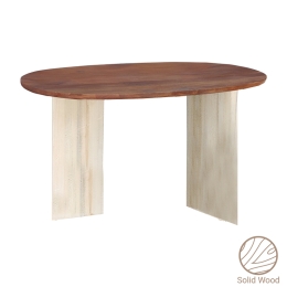 ΚΟΝΣΟΛΑ SPLINE INART WHITE WASH-ΦΥΣΙΚΟ ΜΑΣΙΦ ΞΥΛΟ ΑΚΑΚΙΑΣ 120X45X76ΕΚ
