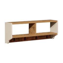 ΚΡΕΜΑΣΤΡΑ ΤΟΙΧΟΥ GYRZI PAKOWORLD OAK-ΛΕΥΚΟ ΜΕΛΑΜΙΝΗΣ 84X18X30ΕΚ