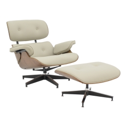 ΠΟΛΥΘΡΟΝΑ-ΥΠΟΠΟΔΙΟ RELAX JENNA PAKOWORLD ΜΠΕΖ PU- PLYWOOD ΚΑΡΥΔΙ-ΒΑΣΗ ΧΡΩΜΙΟΥ 82X92X82ΕΚ