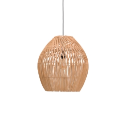ΦΩΤΙΣΤΙΚΟ ΟΡΟΦΗΣ IRDEN INART RATTAN ΣΕ ΦΥΣΙΚΗ ΑΠΟΧΡΩΣΗ Φ50X40ΕΚ