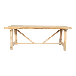 ΤΡΑΠΕΖΙ LUXOUS PAKOWORLD TEAK ΞΥΛΟ ΣΕ ΦΥΣΙΚΗ ΑΠΟΧΡΩΣΗ 220X100X78ΕΚ