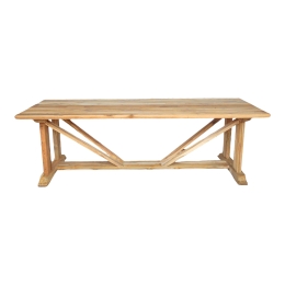 ΤΡΑΠΕΖΙ SMARIOUS PAKOWORLD TEAK ΞΥΛΟ ΣΕ ΦΥΣΙΚΗ ΑΠΟΧΡΩΣΗ 250X100X78ΕΚ