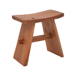 ΣΚΑΜΠΟ SHOGUN PAKOWORLD TEAK ΞΥΛΟ ΣΕ ΦΥΣΙΚΗ ΑΠΟΧΡΩΣΗ 46X28X46ΕΚ