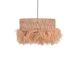 ΦΩΤΙΣΤΙΚΟ ΟΡΟΦΗΣ ANNHELE INART SISAL ΣΕ ΦΥΣΙΚΟ ΧΡΩΜΑ Φ50X35ΕΚ