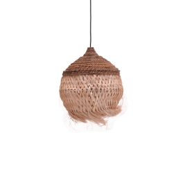 ΦΩΤΙΣΤΙΚΟ ΟΡΟΦΗΣ FIORINE INART ABACA ΣΕ ΦΥΣΙΚΟ ΧΡΩΜΑ Φ35X45ΕΚ