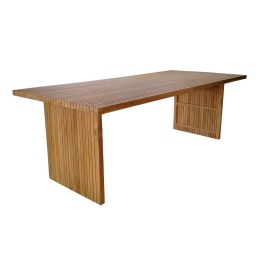 ΤΡΑΠΕΖΙ ZIBRA PAKOWORLD TEAK ΞΥΛΟ ΣΕ ΦΥΣΙΚΗ ΑΠΟΧΡΩΣΗ 220X100X75ΕΚ