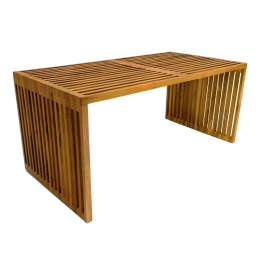 ΤΡΑΠΕΖΙ MARLIN PAKOWORLD TEAK ΞΥΛΟ ΣΕ ΦΥΣΙΚΗ ΑΠΟΧΡΩΣΗ 100X50X45ΕΚ