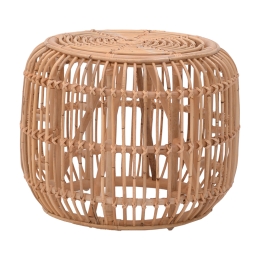ΣΚΑΜΠΟ RAJESTY PAKOWORLD RATTAN ΣΕ ΦΥΣΙΚΗ ΑΠΟΧΡΩΣΗ Φ60X46ΕΚ