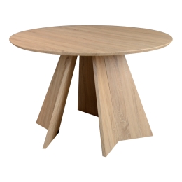 ΤΡΑΠΕΖΙ BIBBLE PAKOWORLD MDF ΣΕ ΦΥΣΙΚΗ ΑΠΟΧΡΩΣΗ Φ120X76ΕΚ