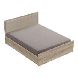 ΚΡΕΒΑΤΙ ΔΙΠΛΟ VITA PLUS PAKOWORLD ΣΕ SONOMA ΑΠΟΧΡΩΣΗ 160X200ΕΚ