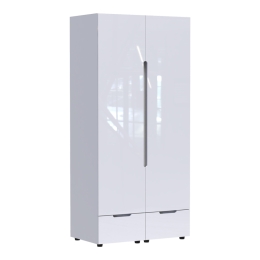 ΝΤΟΥΛΑΠΑ ΔΙΦΥΛΛΗ AFINA PAKOWORLD MDF ΣΕ ΛΕΥΚΗ GLOSSY ΑΠΟΧΡΩΣΗ 100X57X213ΕΚ
