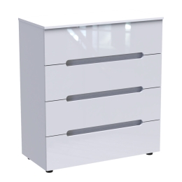 ΣΥΡΤΑΡΙΕΡΑ AFINA PAKOWORLD MDF ΣΕ ΛΕΥΚΗ GLOSSY ΑΠΟΧΡΩΣΗ 90X44X101ΕΚ
