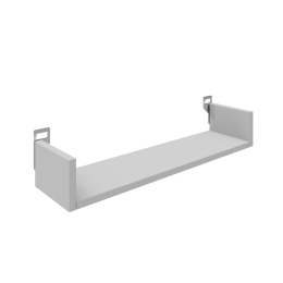 ΡΑΦΙΕΡΑ ΤΟΙΧΟΥ DERVA PAKOWORLD ΣΕ ΛΕΥΚΗ ΑΠΟΧΡΩΣΗ 60X15X10CM
