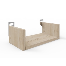 ΡΑΦΙΕΡΑ ΤΟΙΧΟΥ DERVA PAKOWORLD ΣΕ OAK ΑΠΟΧΡΩΣΗ 30X15X10CM