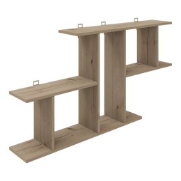 ΡΑΦΙΕΡΑ ΤΟΙΧΟΥ VERTOURA PAKOWORLD ΣΕ OAK ΑΠΟΧΡΩΣΗ 116X18.5X60CM