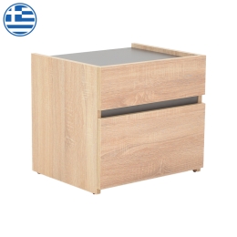 ΚΟΜΟΔΙΝΟ COMCIE PAKOWORLD ΣΕ ΦΥΣΙΚΟ ΜΕ ΓΚΡΙ ΑΠΟΧΡΩΣΗ 50X42X45.5ΕΚ