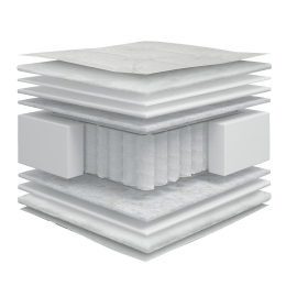 ΣΤΡΩΜΑ VELVET 3D ΗΜΙΔΙΠΛΟ (CHIC STROM) 120X200X23CM