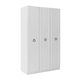 ΝΤΟΥΛΑΠΑ ΡΟΥΧΩΝ HAMPTON MEGAPAP ΤΡΙΦΥΛΛΗ ΧΡΩΜΑ ΛΕΥΚΟ 103X52X185ΕΚ.