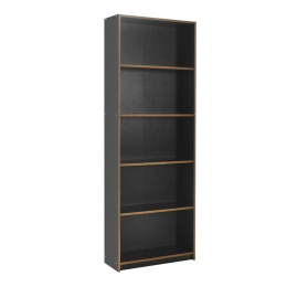 ΒΙΒΛΙΟΘΗΚΗ MAX MEGAPAP ΧΡΩΜΑ ΑΝΘΡΑΚΙ 64X26X182ΕΚ.