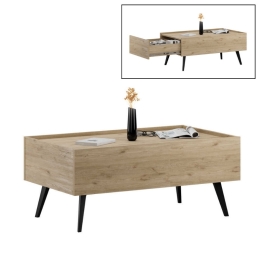 ΤΡΑΠΕΖΑΚΙ ΣΑΛΟΝΙΟΥ LUNA MEGAPAP ΧΡΩΜΑ FLORIDA OAK 102X61X44ΕΚ.