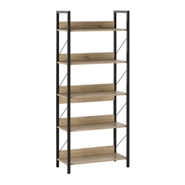 ΒΙΒΛΙΟΘΗΚΗ CONNECT MEGAPAP ΧΡΩΜΑ FLORIDA OAK 73X35X172ΕΚ.