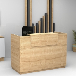 ΓΡΑΦΕΙΟ ΥΠΟΔΟΧΗΣ - RECEPTION LEMMON MEGAPAP ΧΡΩΜΑ ΦΥΣΙΚΟ ΟΞΙΑΣ 120X70X110ΕΚ.