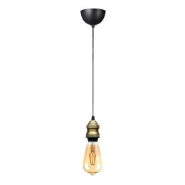 ΦΩΤΙΣΤΙΚΟ ΟΡΟΦΗΣ RUSTIC MEGAPAP E27 ΜΕΤΑΛΛΙΚΟ ΜΟΝΟΦΩΤΟ ΧΡΩΜΑ RETRO ANTIQUE 100-120ΕΚ.