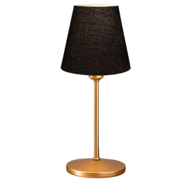ΦΩΤΙΣΤΙΚΟ ΕΠΙΤΡΑΠΕΖΙΟ SANTO MEGAPAP E27 ΥΦΑΣΜΑ PVC ΧΡΩΜΑ ΜΑΥΡΟ - ΧΡΥΣΟ Ø13X37ΕΚ.