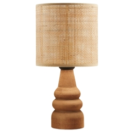 ΦΩΤΙΣΤΙΚΟ ΕΠΙΤΡΑΠΕΖΙΟ TINO MEGAPAP E27 PE RATTAN - ΞΥΛΟ ΧΡΩΜΑ ΦΥΣΙΚΟ Ø15X32ΕΚ.