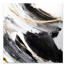 ΠΙΝΑΚΑΣ ΣΕ ΚΑΜΒΑ "GOLDEN AND SILVER REFLECTIONS" MEGAPAP ΨΗΦΙΑΚΗΣ ΕΚΤΥΠΩΣΗΣ 100X100X3ΕΚ.