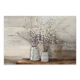 ΠΙΝΑΚΑΣ ΣΕ ΚΑΜΒΑ "WILLOW FLOWERS" MEGAPAP ΨΗΦΙΑΚΗΣ ΕΚΤΥΠΩΣΗΣ 100X70X3ΕΚ.