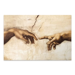 ΠΙΝΑΚΑΣ ΣΕ ΚΑΜΒΑ "THE CREATION OF ADAM" MEGAPAP ΨΗΦΙΑΚΗΣ ΕΚΤΥΠΩΣΗΣ 125X80X3ΕΚ.