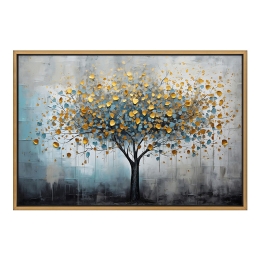 ΠΙΝΑΚΑΣ ΣΕ ΚΑΜΒΑ "GOLD TREE" MEGAPAP ΨΗΦΙΑΚΗΣ ΕΚΤΥΠΩΣΗΣ ΜΕ ΚΟΡΝΙΖΑ ΧΡΩΜΑ ΧΡΥΣΟ 140X100X3ΕΚ.