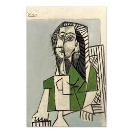 ΠΙΝΑΚΑΣ ΣΕ ΚΑΜΒΑ "SEATED WOMAN" MEGAPAP ΨΗΦΙΑΚΗΣ ΕΚΤΥΠΩΣΗΣ 60X90X3ΕΚ.