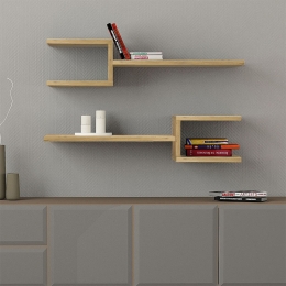ΡΑΦΙΕΡΑ ΤΟΙΧΟΥ FORK MEGAPAP 2 ΤΕΜΑΧΙΩΝ ΧΡΩΜΑ SAPPHIRE OAK 75X19,5X18ΕΚ.