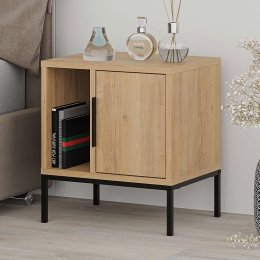 ΚΟΜΟΔΙΝΟ GLYNN MEGAPAP ΧΡΩΜΑ SAPHHIRE OAK 45X35X50ΕΚ.