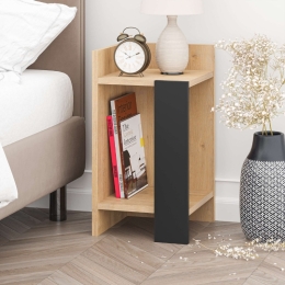 ΚΟΜΟΔΙΝΟ ELOS MEGAPAP ΧΡΩΜΑ SAPHHIRE OAK - SILKY BLACK 30X31,7X55ΕΚ.