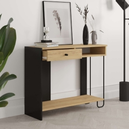 ΚΟΝΣΟΛΑ SIRIUS MEGAPAP ΧΡΩΜΑ SAPPHIRE OAK - SILKY BLACK 100X35X79ΕΚ.
