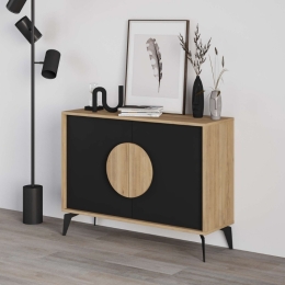 ΜΠΟΥΦΕΣ GORA MEGAPAP ΧΡΩΜΑ SAPPHIRE OAK - SILKY BLACK 110X40X82ΕΚ.