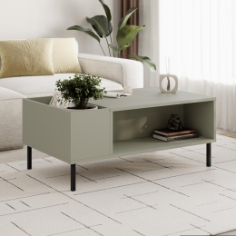 ΤΡΑΠΕΖΑΚΙ ΣΑΛΟΝΙΟΥ VENA MEGAPAP ΧΡΩΜΑ ASH GREEN 100X60X42ΕΚ.