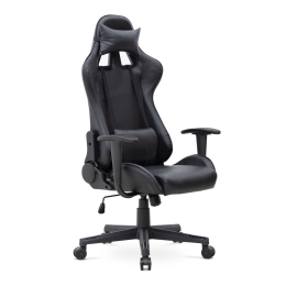 ΚΑΡΕΚΛΑ ΓΡΑΦΕΙΟΥ GAMING ALONSO MEGAPAP ΑΠΟ ΤΕΧΝΟΔΕΡΜΑ ΧΡΩΜΑ ΜΑΥΡΟ 67X70X125/135 ΕΚ.