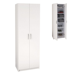 ΠΑΠΟΥΤΣΟΘΗΚΗ RENSO MEGAPAP ΔΙΦΥΛΛΗ ΧΡΩΜΑ ΛΕΥΚΟ 59,8X37,8X178,5ΕΚ.