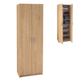ΠΑΠΟΥΤΣΟΘΗΚΗ RENSO MEGAPAP ΔΙΦΥΛΛΗ ΧΡΩΜΑ SAPPHIRE OAK 59,8X37,8X178,5ΕΚ.